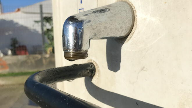 Wasseranschluss ohne Wasserdieb